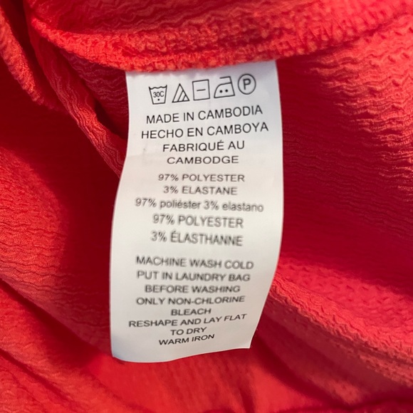 NWT MICHAEL KORS Sangria CRINKLE CREPE RUFFLE BELT FLUTTER SLEEVE DRESS Large - Picture 10 of 11